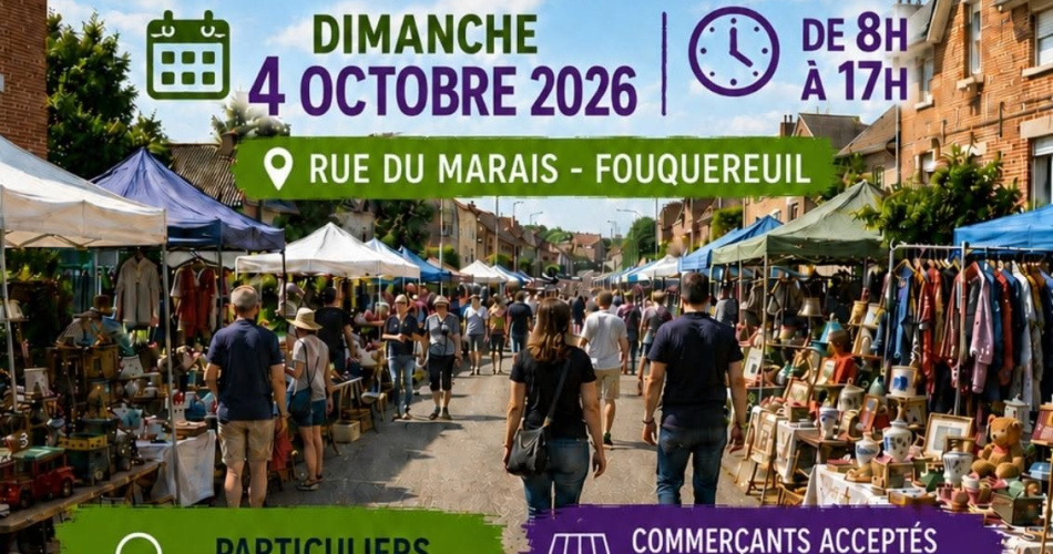 Marché aux puces organisé par l'Association SLD